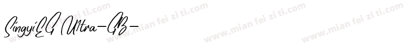 SingyiEG U1tra-GB字体转换